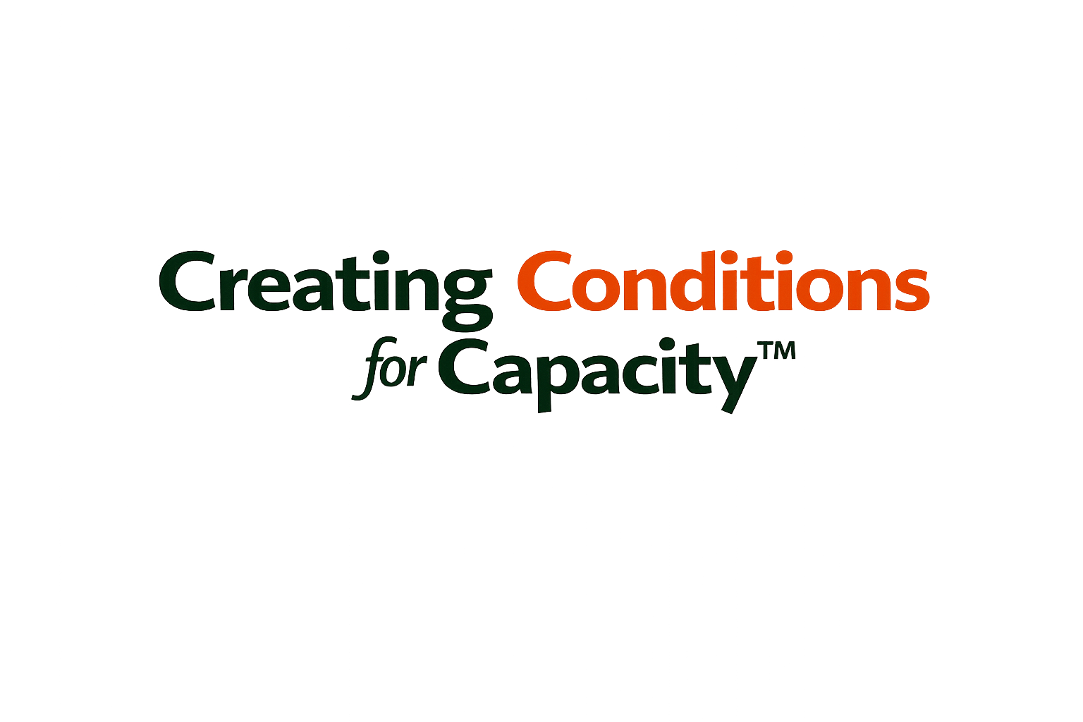 Creating Conditions for Capacity